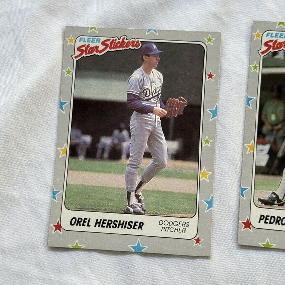1988 Fleer Star Stickers Baseball 12 Card Lot NM Valenzuela Hershizer Raines - Picture 10 of 13